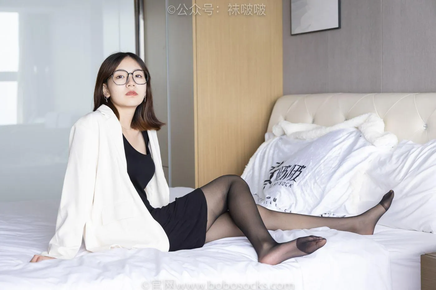 [BoBoSocks袜啵啵]NO.032 小甜豆-平底鞋、黑丝 [144P]插图7